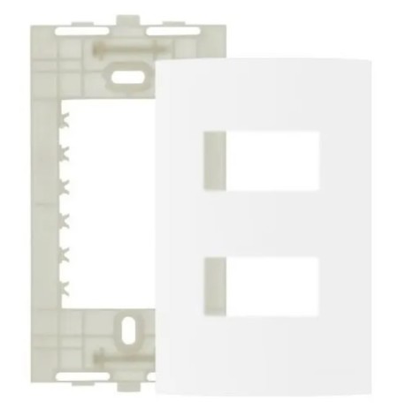 PLACA 4X2 02 MOD C/SUSP BRANCA SLEEK MARGIRIUS
